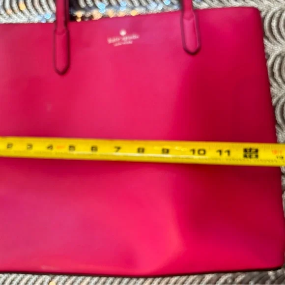 kate spade Hot Pink Bow Saffiano Tote - Picture 15 of 16